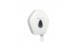 Toalettpapír adagoló midi, fehér ABS műanyag, szürke szemmel

T1 MOD f-s

